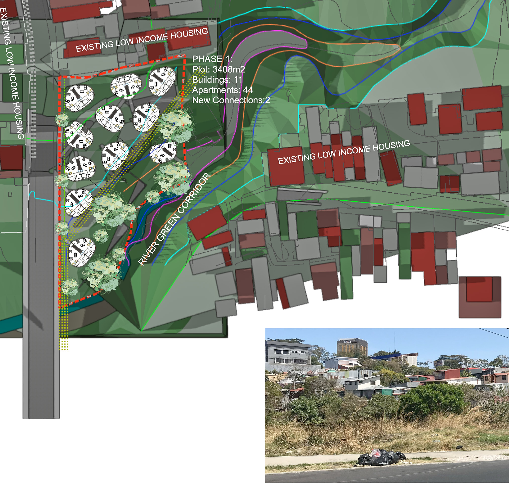 phase one in River-Park Community's site plan