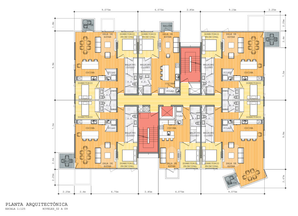 floor plan of 101 Tibas housing project